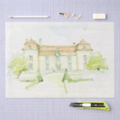FRANKREICH LAND CHATEAU VINTAG DECOUPAGE SEIDENPAPIER (Handwerk)