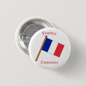 Frankreich Landesflagge Thunder_Cove Button (Vorne & Hinten)