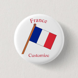 Frankreich Landesflagge Thunder_Cove Button