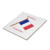 Frankreich Landesflagge Thunder_Cove Fliese (Seite)