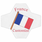 Frankreich Landesflagge Thunder_Cove Fußball (Flach)