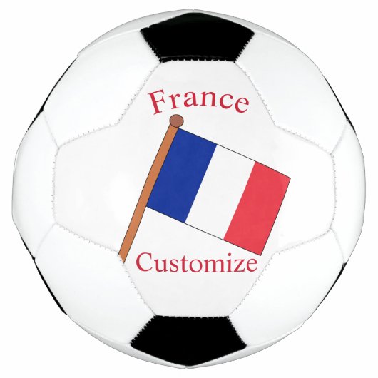 Frankreich Landesflagge Thunder_Cove Fußball (Vorderseite)