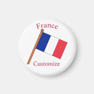 Frankreich Landesflagge Thunder_Cove Magnet