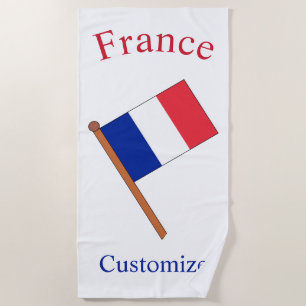 Frankreich Landesflagge Thunder_Cove Strandtuch