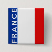Frankreich-Landesflaggesymbol-Namentext Button (Vorderseite)