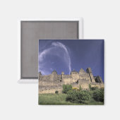 Frankreich, Languedoc, Aude, Carcassonne, Magnet (Vorderseite/Rückseite)