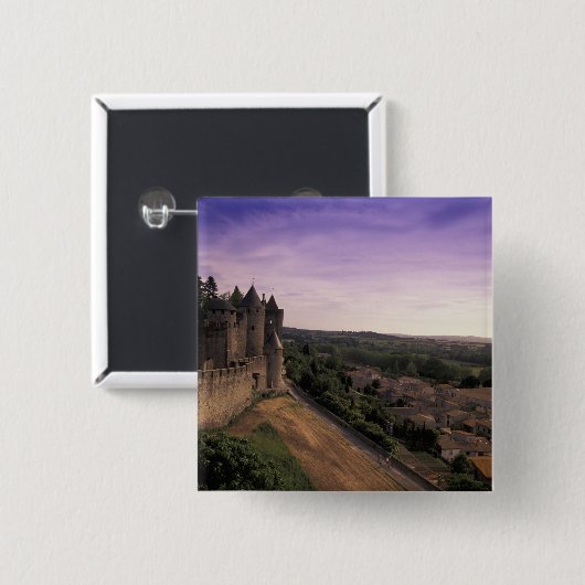 FRANKREICH, Languedoc Carcassonne 2 Button (Vorne & Hinten)