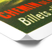 Frankreich Le Mont Blanc Reisenplakat wiederherges Poster (Ecke)