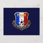 Frankreich les Bleus Logo Shield Emblem Postkarte (Vorderseite)