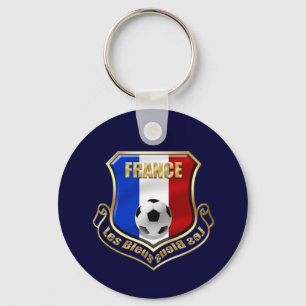 Frankreich les Bleus Logo Shield Emblem Schlüsselanhänger