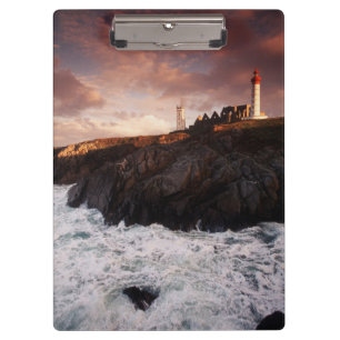 Frankreich, Leuchtturm bei Morgengrauen Klemmbrett
