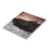 Frankreich, Leuchtturm im Morgengrauen Fliese (Seite)