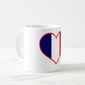 Frankreich Liebe Kaffeetasse (Vorderseite Links)