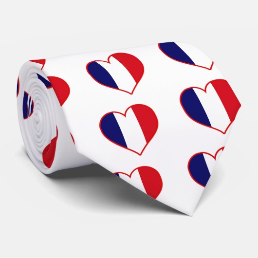 Frankreich Liebe Krawatte (Gerollt)