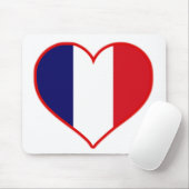 Frankreich Liebe Mousepad (Mit Mouse)