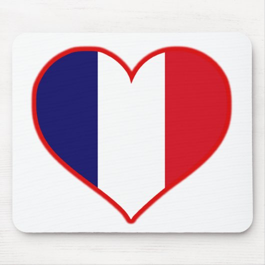 Frankreich Liebe Mousepad (Vorne)