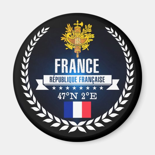 Frankreich Magnet (Vorne)