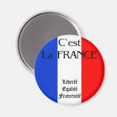 Frankreich Magnet (Vorderseite/Rückseite)