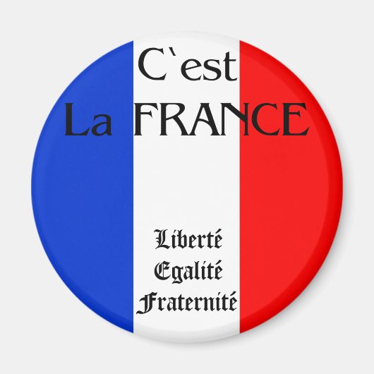 Frankreich Magnet (Vorne)