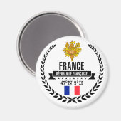 Frankreich Magnet (Vorderseite/Rückseite)