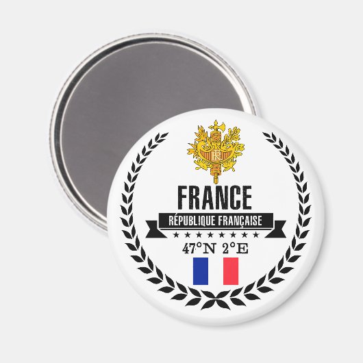 Frankreich Magnet (Vorderseite/Rückseite)