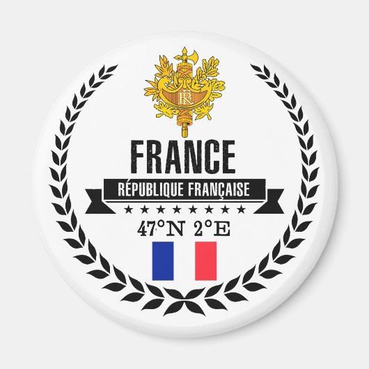 Frankreich Magnet (Vorne)