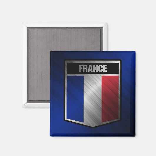 Frankreich Magnet (Vorderseite/Rückseite)