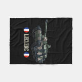 Frankreich Militär Moderner Krieg Hauptstreitwagen Fleecedecke (Vorderseite (Horizontal))