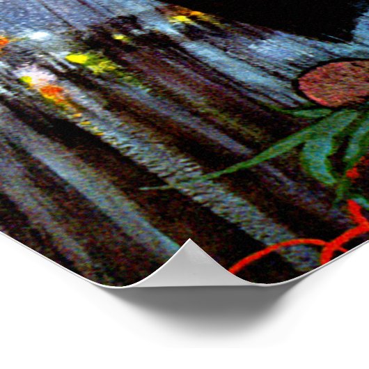 Frankreich mit Champagner Poster (Ecke)