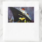 Frankreich mit Champagner Rechteckiger Aufkleber (Tasche)