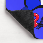 Frankreich mit Flaggen-Produkten Mousepad (Ecke)