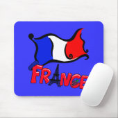 Frankreich mit Flaggen-Produkten Mousepad (Mit Mouse)