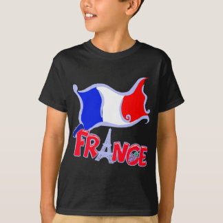 Frankreich mit Flaggen-Produkten T-Shirt