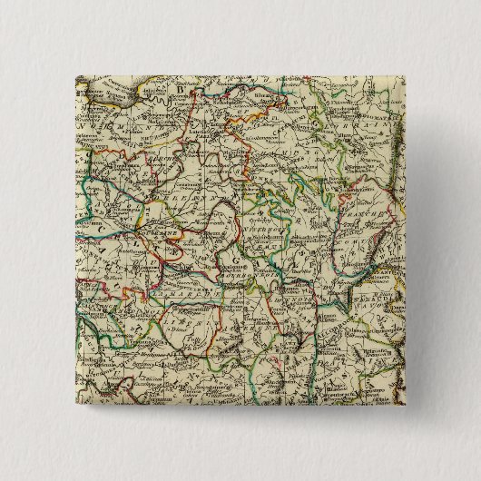 Frankreich mit Grenzen Button (Vorderseite)