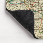 Frankreich mit Grenzen Mousepad (Ecke)