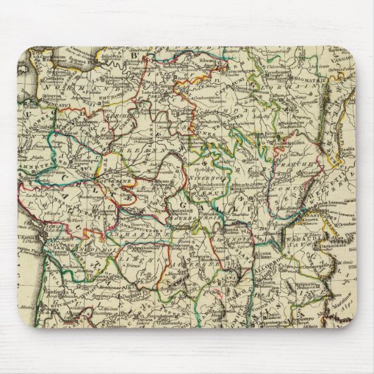 Frankreich mit Grenzen Mousepad (Vorne)