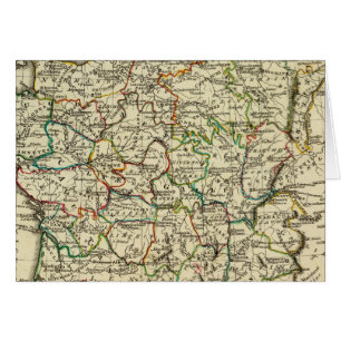 Frankreich mit umrissenen Grenzen