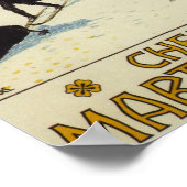 Frankreich - Mönche Skifahren Poster (Ecke)