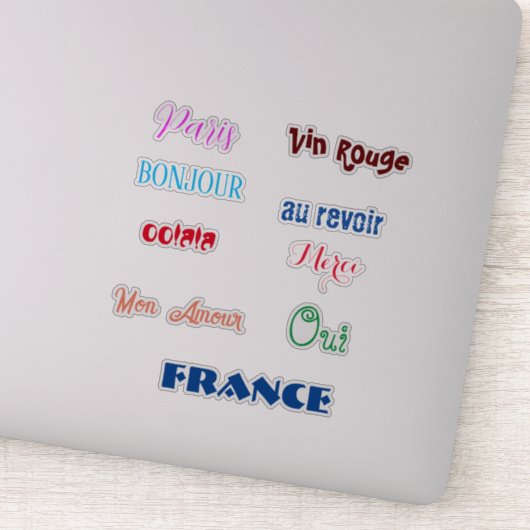 Frankreich Multicolor Custom Sticker Collection (Detail)