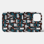 Frankreich | Muster der Symbole Case-Mate iPhone Hülle (Rückseite (Horizontal))
