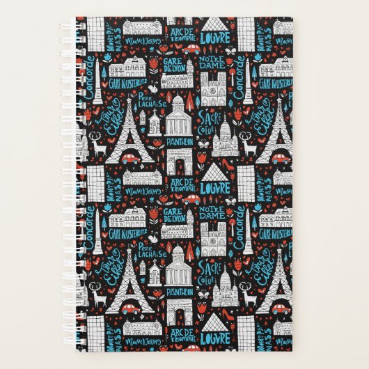 Frankreich | Muster der Symbole Planer (Vorderseite)