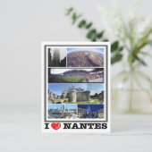 Frankreich - Nantes - I Liebe - Postkarte (Stehend Vorderseite)