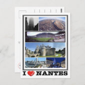 Frankreich - Nantes - I Liebe - Postkarte (Vorne/Hinten)