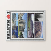 Frankreich - Nantes - I Liebe - Puzzle (Horizontal)