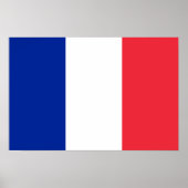 Frankreich - Nationale Flagge Poster (Vorne)