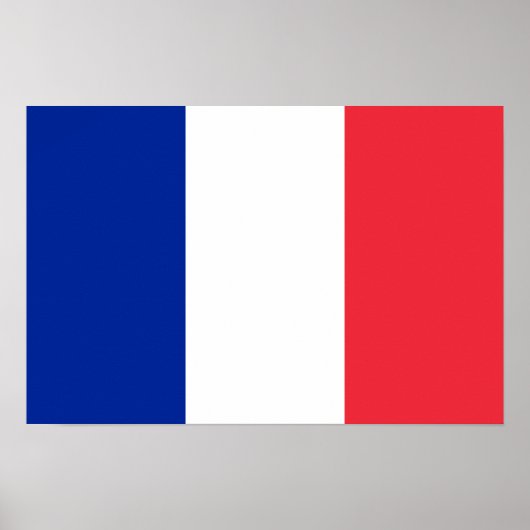 Frankreich - Nationale Flagge Poster (Vorne)