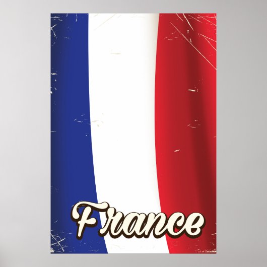 Frankreich Nationales Fahnenposter Poster (Vorne)
