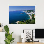 Frankreich, Nizza, Aussicht auf den Hafen Poster (Heimbüro)