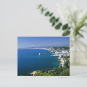 Frankreich, Nizza, Aussicht auf den Hafen Postkarte (Stehend Vorderseite)