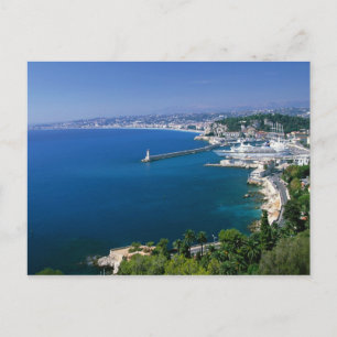 Frankreich, Nizza, Luftansicht des Hafens Postkarte